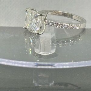 2.50 cushion cut engagement ring